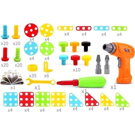 Kreativní konstrukční stavebnice s nářadím 237 ks