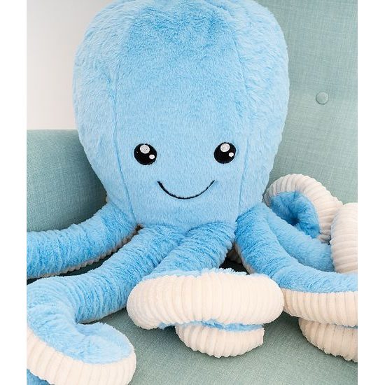 Plyšová chobotnice Monty 80 cm - modrá