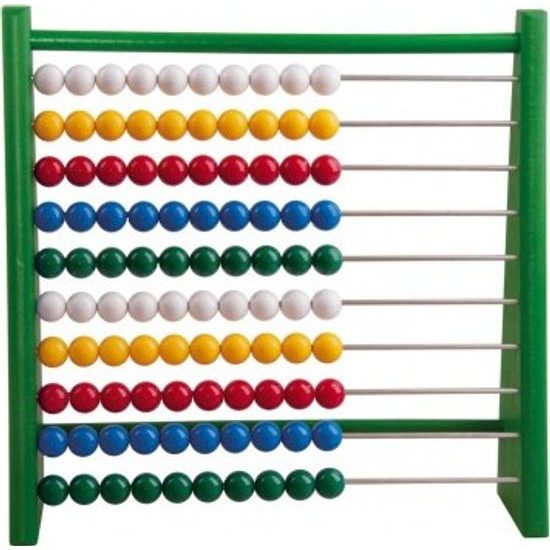 Počítadlo 100 kuliček - mix 3 barvy