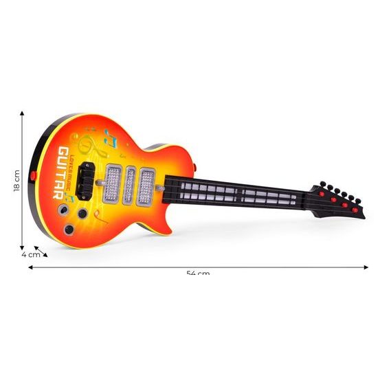 Dětská kytara Rock Guitar s osvětlením 54 cm