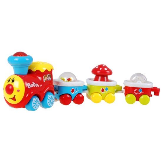 Interaktivní vláček pro nejmenší se světly a zvuky Party Train