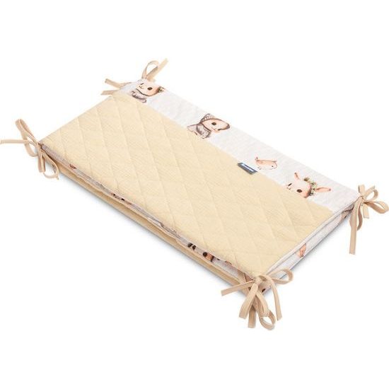 Ochranný mantinel do postýlky Králiček, meruňková