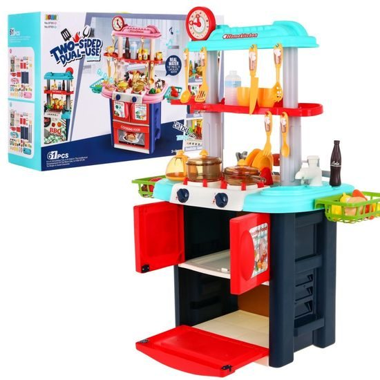 Majlo Toys oboustranná dětská kuchyňka s vodou a párou GuGu Kitchen