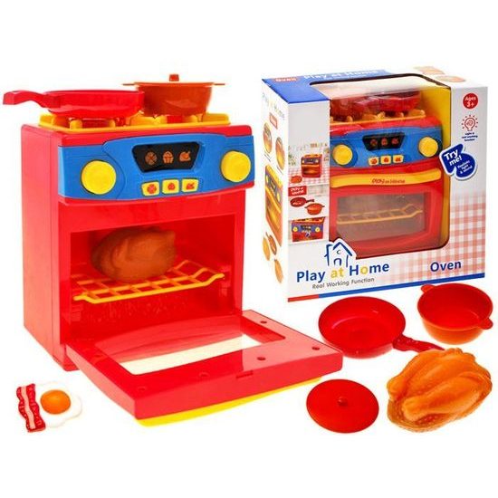 Majlo Toys dětská trouba se sporákem Red Oven