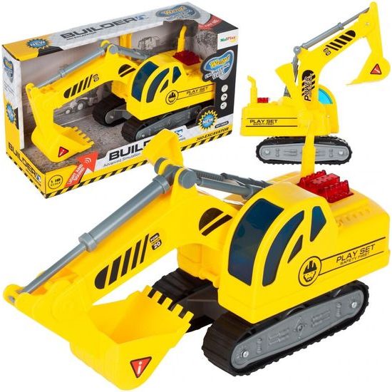 Bagr se světlem a zvukem City Builder 1:18