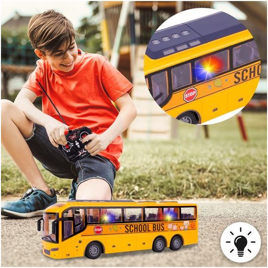 Autobus na dálkové ovládání School Bus 1:30