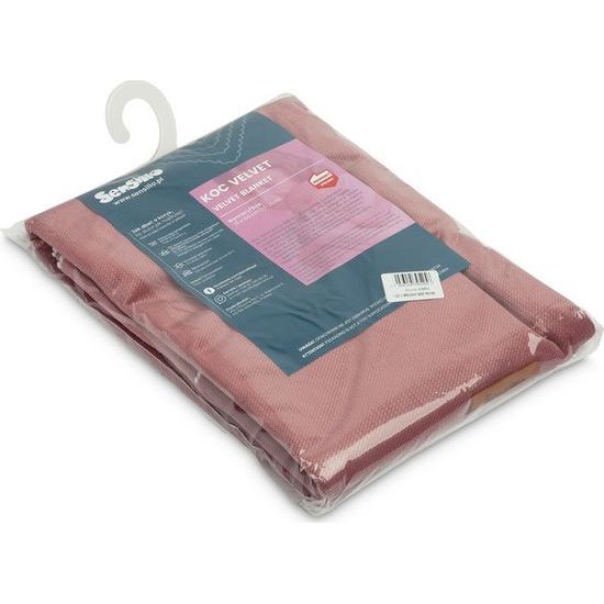 Dětská dečka velvet růžová 75x100 cm