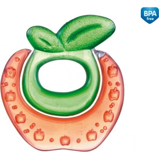 Chladící, vodní kousátko Canpol Babies Malina - červeno/zelené