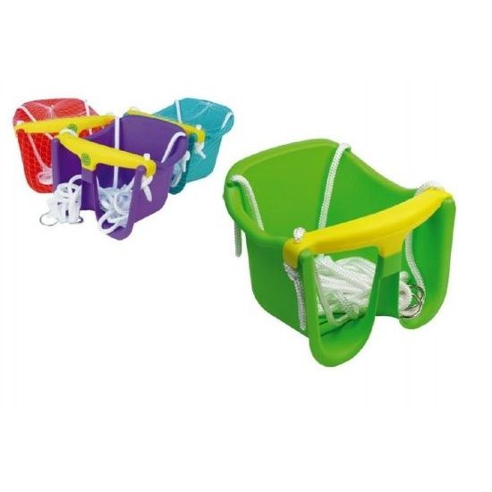 Teddies Houpačka Baby plast 30x23x28cm nosnost 25kg asst 4 barvy