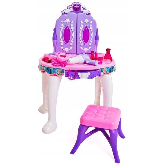 Doris dětský toaletní stoleček Magické zrcadlo fialový