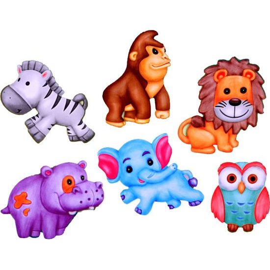 Vyrobte si magnet na ledničku se safari zvířátky