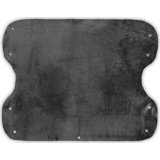 Rukávník na kočárek tečky grafitový