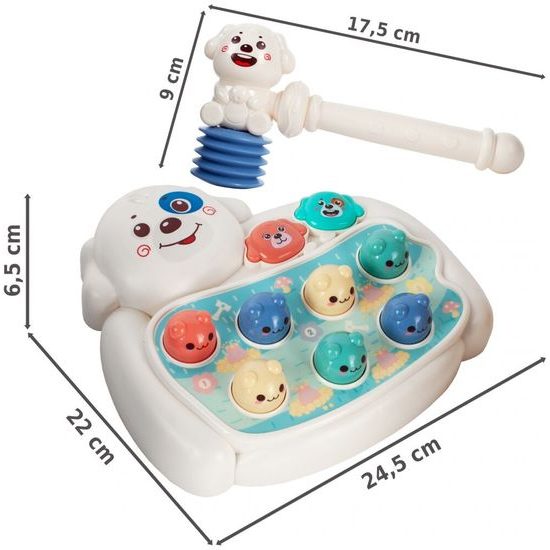 Interaktivní zatloukání míčků pro nejmenší Hamster Game