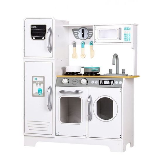 Ecotoys velká dřevěná kuchyňka s troubou