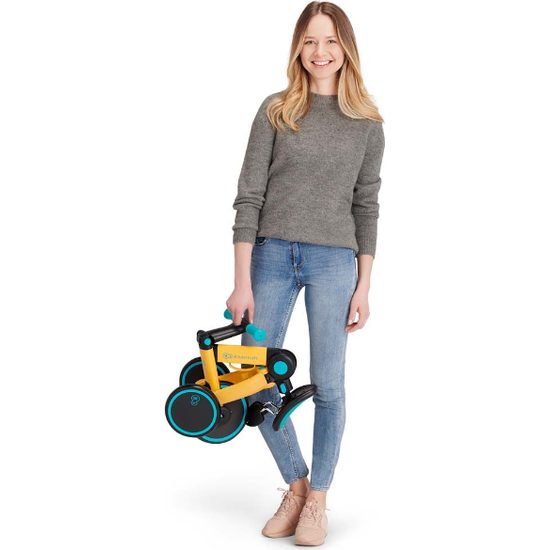 KINDERKRAFT 4TRIKE dětská skládací tříkolka 2v1 Sunflower Blue