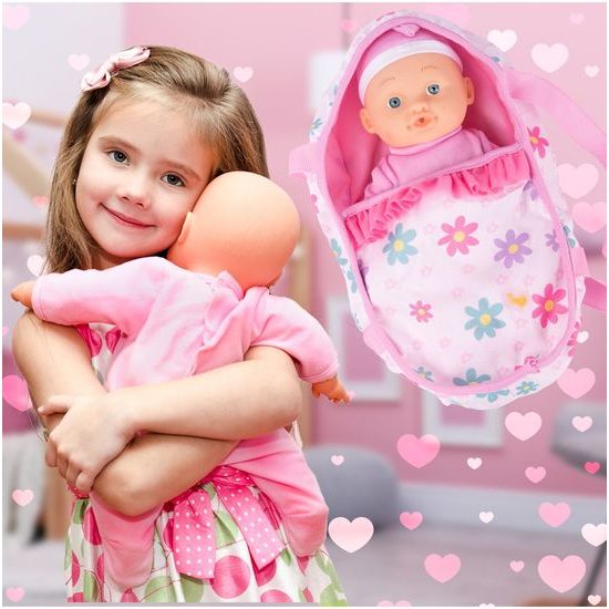 Panenka Baby Kids 26 cm s nosítkem a dalším příslušenstvím