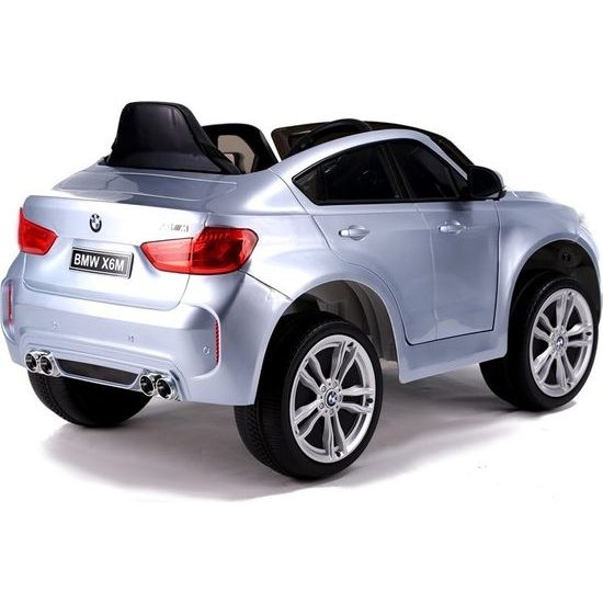 Elektrické auto BMW X6 lakovaná Stříbrná