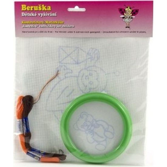 Vyšívání vyšívací rámeček, 3 předlohy 2 příze - mix druhů