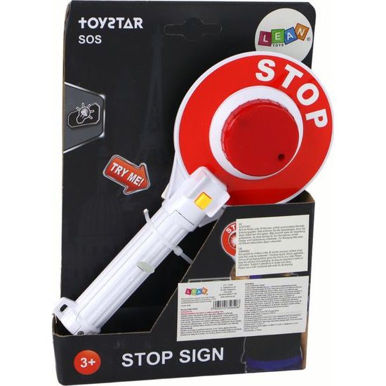 Dětská policejní plácačka STOP se světlem