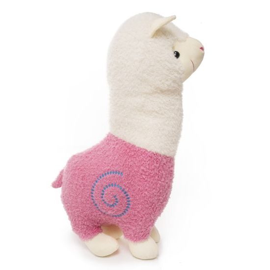 Plyšová lama Elie 70 cm - růžová