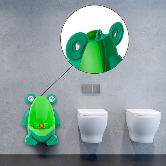Dětský pisoár Žabka zelená