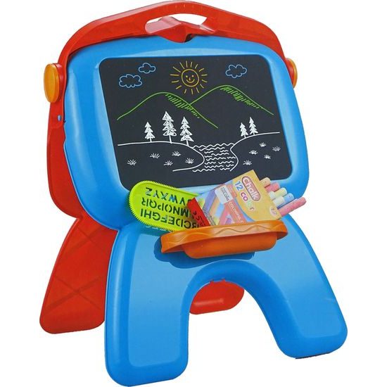 Oboustranná tabule s projektorem a doplňky - červená