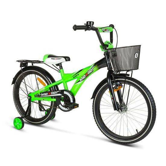 Mexller dětské kolo BMX 20" černozelený lesk