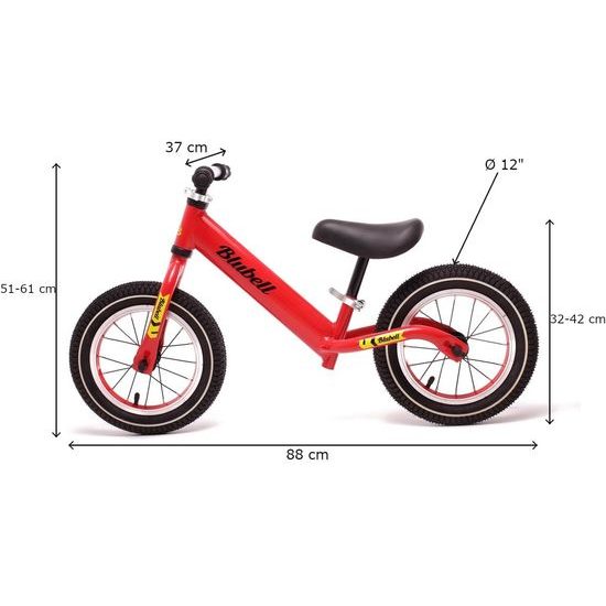 Dětské odrážedlo s nafukovacími koly 12" Felix modré