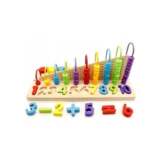 Ecotoys dřevěná edukační hračka Počítadlo