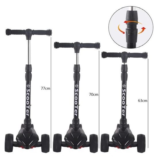 Majlo Toys dětská koloběžka růžová Myška se svítícími koly