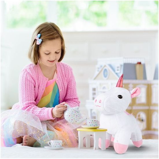 Plyšový jednorožec v taštičce 28 cm Baby Kiddo