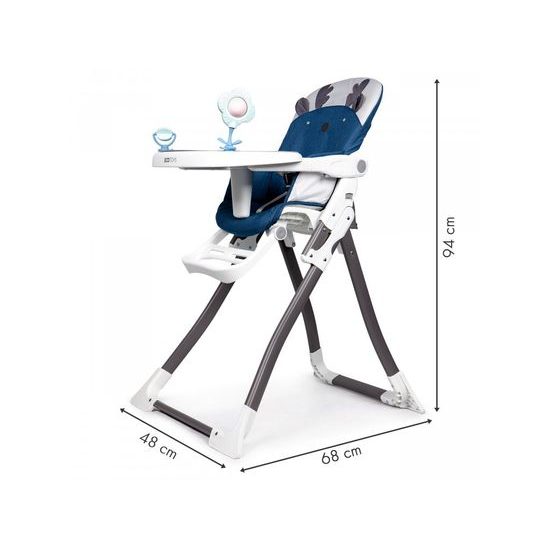 Ecotoys jídelní židlička 2v1 Sobík modrá
