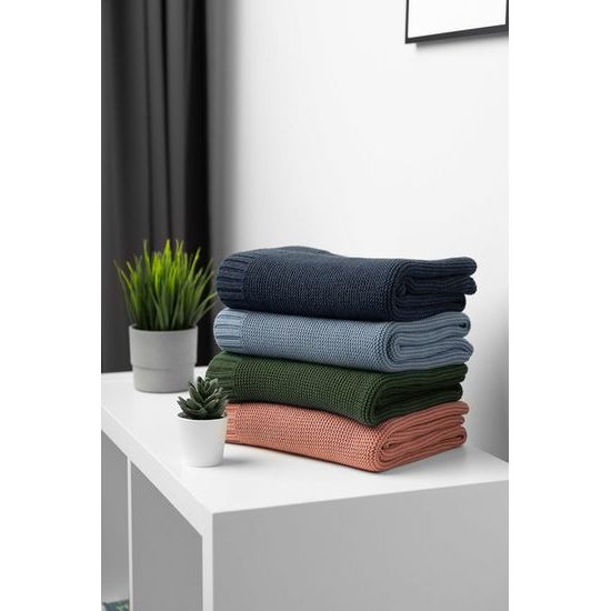 Dětská deka bambusovo-bavlněná 80x100 cm tmavě zelená