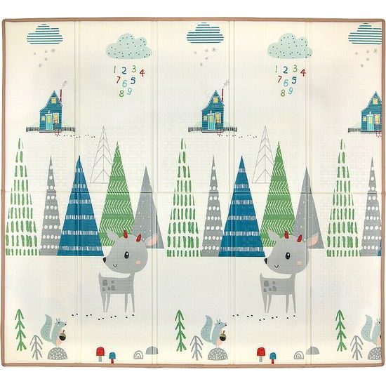 Milly Mally Skládací pěnová podložka, 197 x 177cm - Play Deer