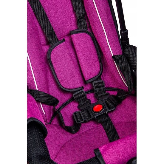 Ecotoys dětská tříkolka s otočným sedadlem Rotage růžová - nafukovací kola