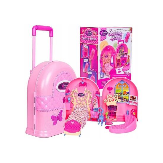 Doris přenosný domeček pro panenky s batůžkem Carry Home