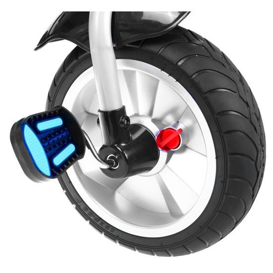 Majlo Toys dětská tříkolka Storm s gumovými koly modrá