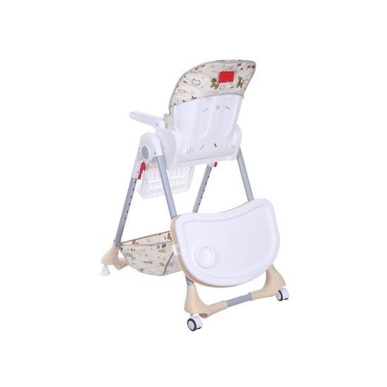 Ecotoys jídelní židlička 2v1 béžová