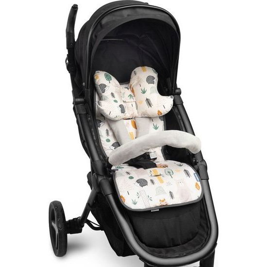 Sada podložky do kočárku deluxe lesní svět