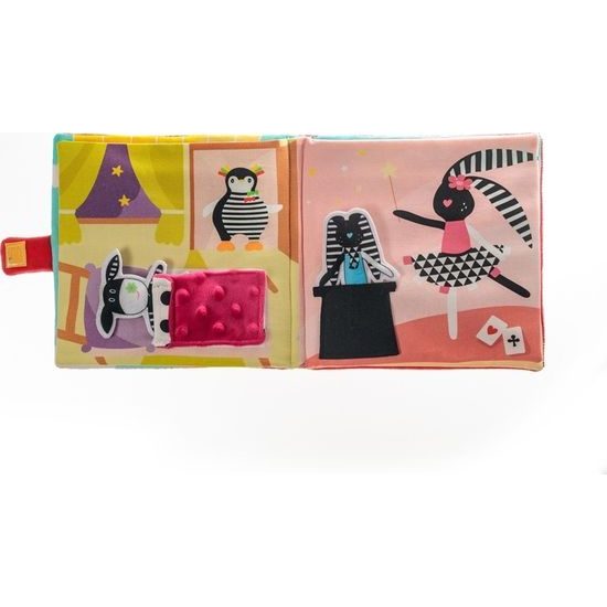 Hencz Toys měkká senzorická knížka Let balónem