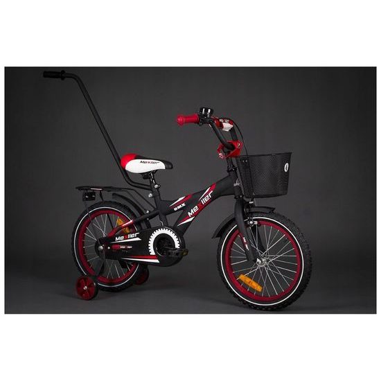 Mexller dětské kolo BMX 16" s vodící tyčí černočervené