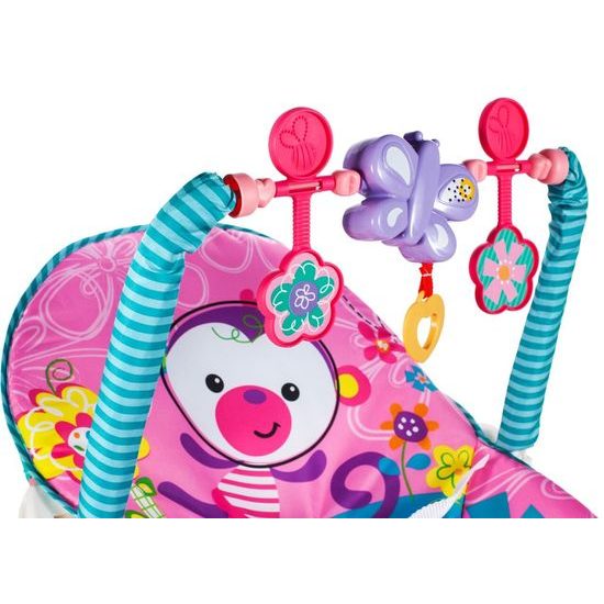 Dojčenské ležadlo 3v1 s vibráciami Baby Rocker ružové