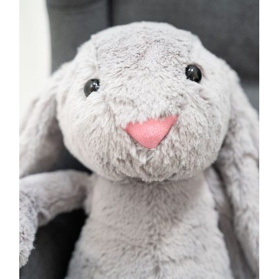 Plyšový králík Figo 100 cm šedý
