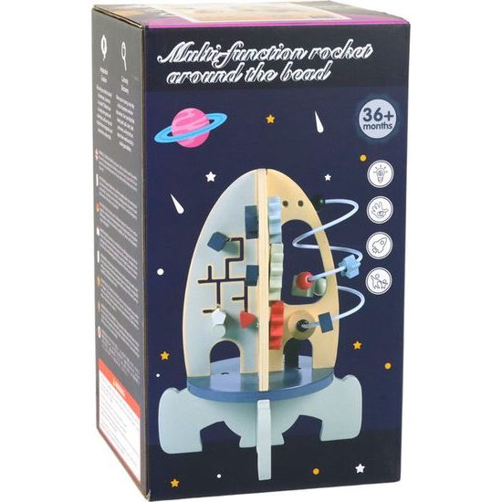 Dřevěná vzdělávací raketa