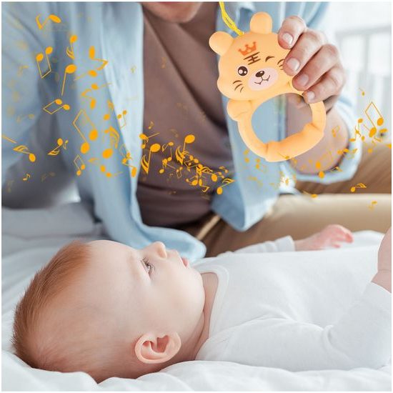 Dětská hrací deka s piankem Pedal Piano - modrá