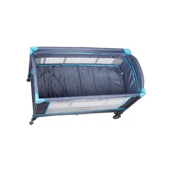 Ecotoys cestovní postýlka 610 černo-modrá