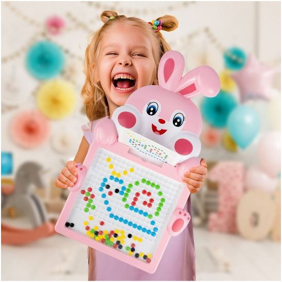 Magnetická tabulka Zajíček - růžová