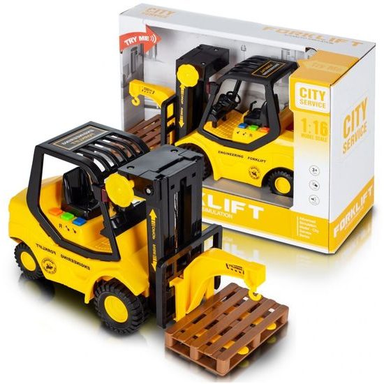 Vysokozdvižný vozík se světly a zvuky City Service 1:16