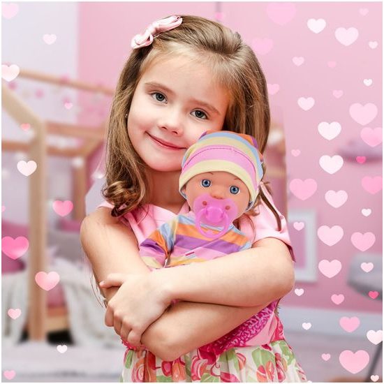 Panenka Sweet Doll 30 cm s jídelní židličkou a dalším příslušenstvím