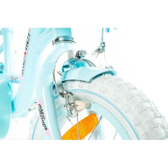 Dětské kolo Mexller Village s vodící tyčí blankytná 12"